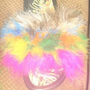 Rainbow fur slides